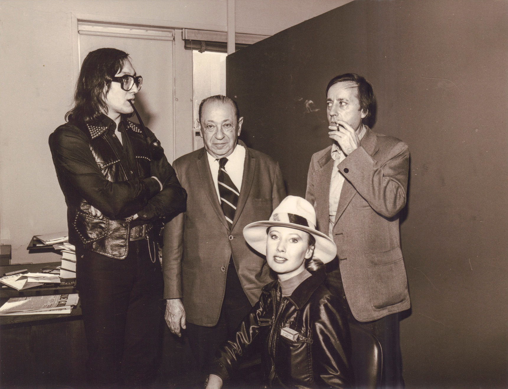 Михаил Шемякин, Андрей Седых, Елена Щапова и Александр Глезер, 1980