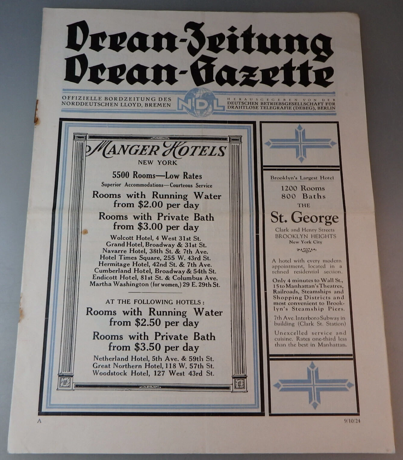 Ocean-Zeitung / Ocean-Gazette