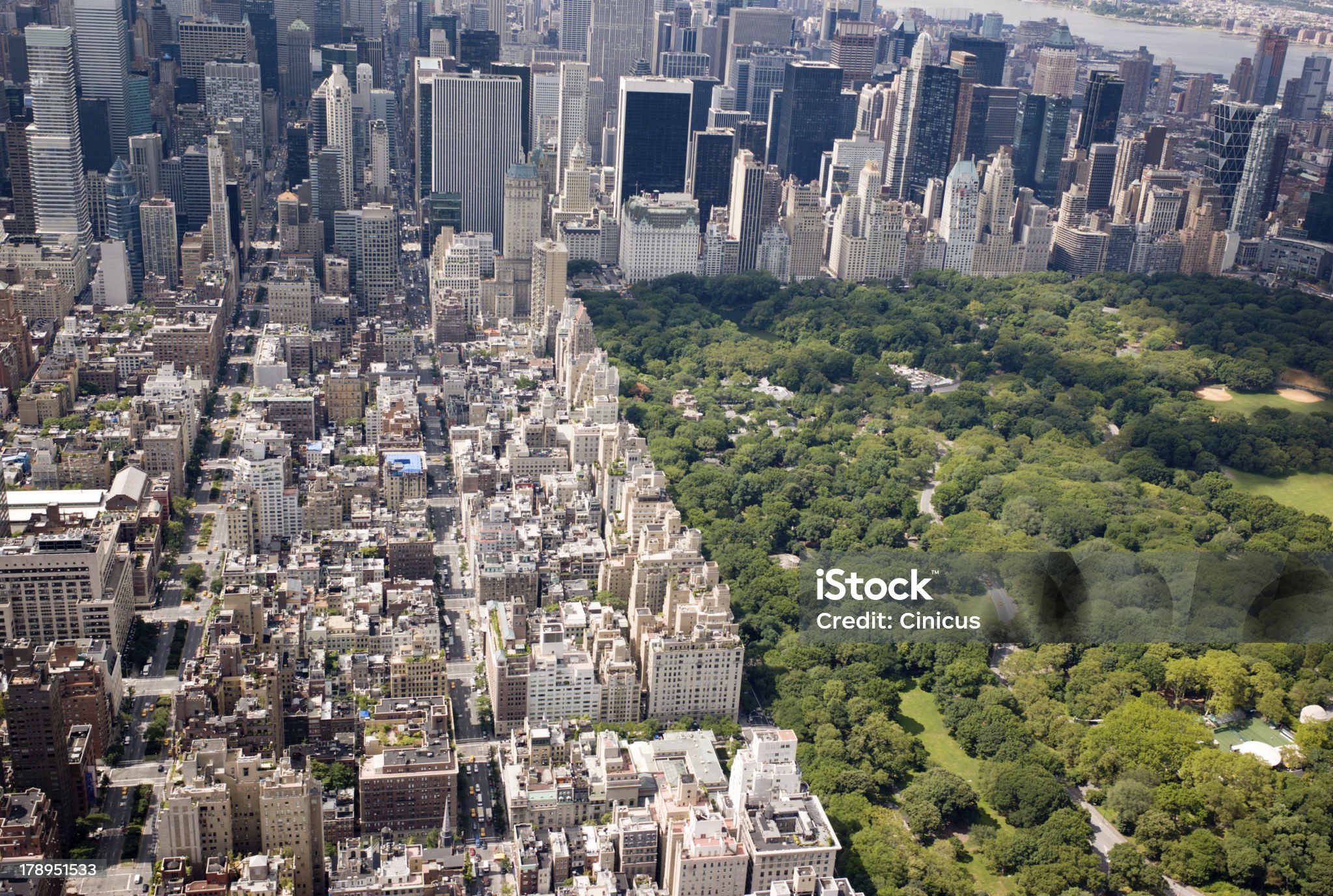 Aerial view of Central Park