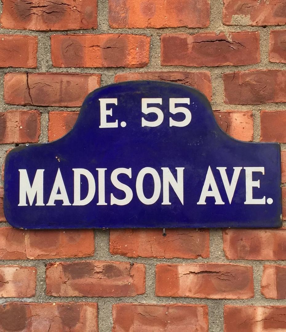Porcelain Street Sign